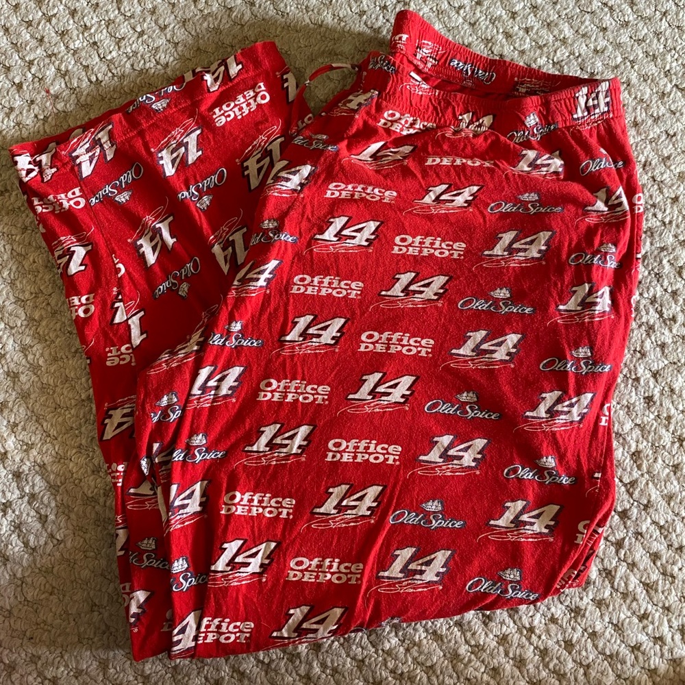 NASCAR sleep pants, Office Depot, #14, Tony Stewart